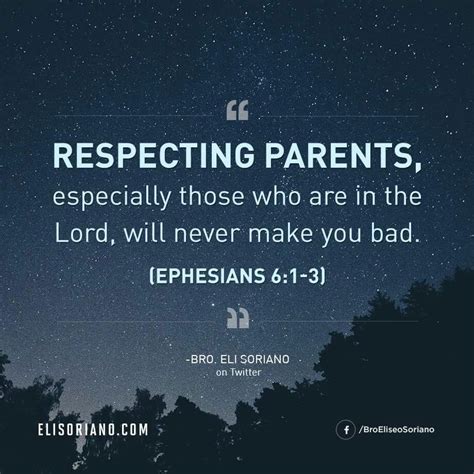 Respecting Parents Especially Those Who Are In The Lord Will Never