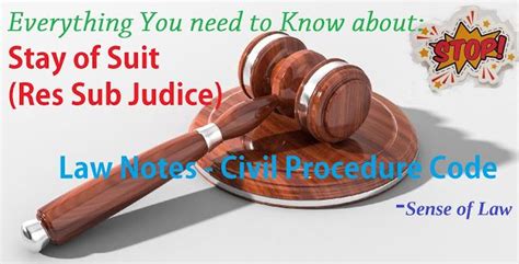 Read and learn about civil procedure code on legal bites. Res Sub Judice- Law Notes-Know everything | Law notes ...