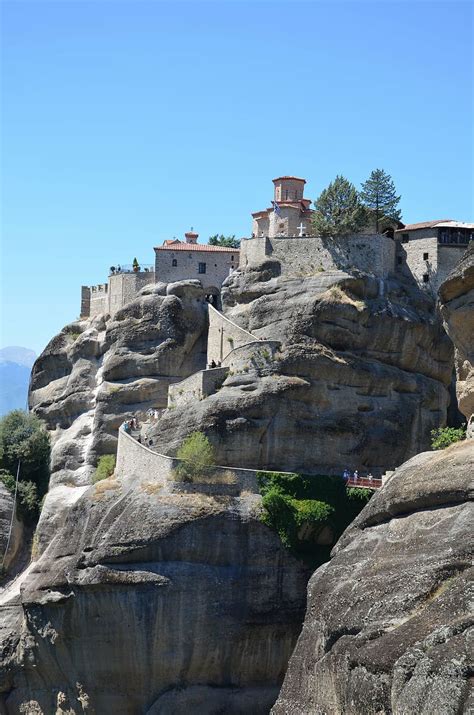 3840x2160px Free Download Hd Wallpaper Meteora Greece Cliff