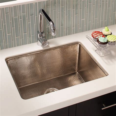 Buy copper sinks kitchen sinks and get the best deals at the lowest prices on ebay! hammered nickel kitchen sink Fresh Cocina 24 Copper ...