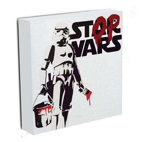 Banksy Stop Wars Star Wars Canvas Print And Poster Canvas Art Rocks