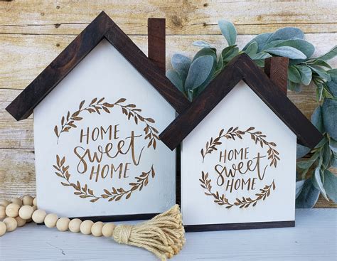 Home Sweet Home Wood House Sign Creatively Southern