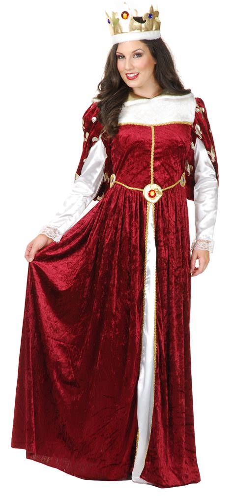 Womens Royal Queen Gown Adult Costume Mr Costumes