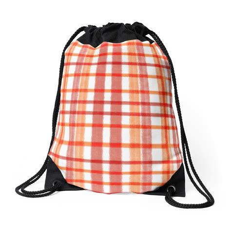 Check Stripes Drawstring Bag By Muneebaahmed In 2021 Drawstring Bag