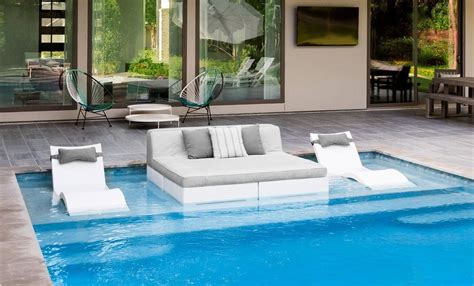 Affinity Square Sunbed With Backrest Cushion In 2021 Pool Chaise