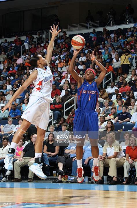 Shavonte Zellous Of The Detroit Shock Puts Up A Shot During Game Two