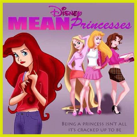 disney princesses as mean girls