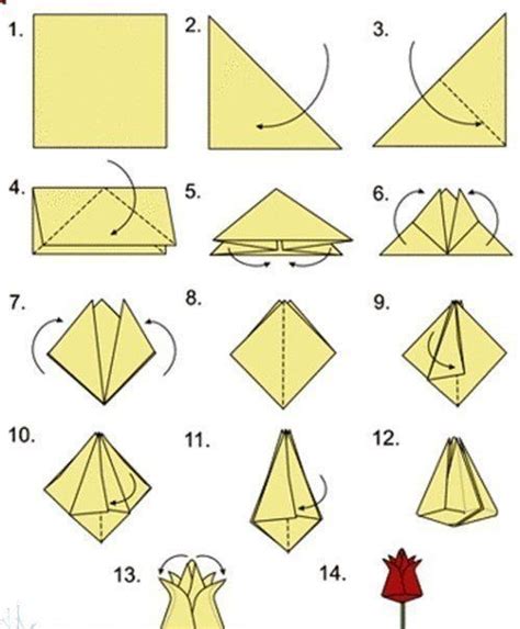 Weitere ideen zu geldscheine falten, geldscheine, geld falten. Origami Tulpen falten - Anleitung-dekoking-com-1 | Origami ...
