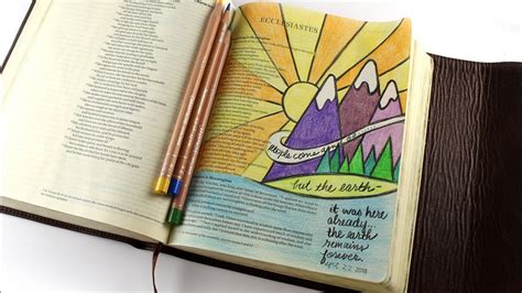 Bible Journaling Ecclesiastes 1 Earth Day Youtube