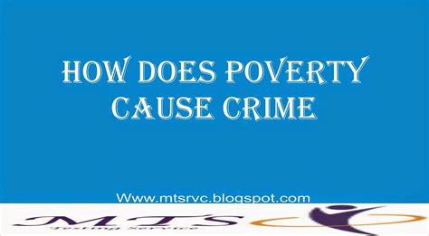 How Does Poverty Cause Crime - M.A Zone Testing Service
