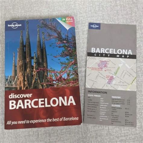 Lonely Planet Discover Barcelona City Travel Guide Book W Map Spain