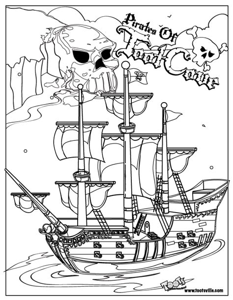 dessins de coloriage bateau pirate à imprimer sur LaGuerche com Page
