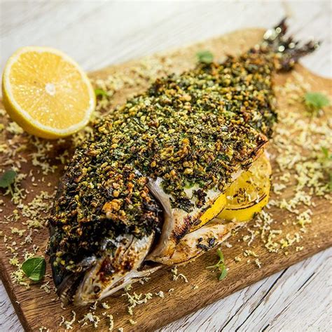 This always happens in the high seas in april through may in the bay of biscay, and in november through december in the atlantic. Herb Crusted Sea Bream