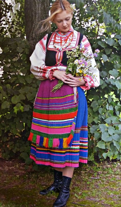 Local Style Traditional Costume Of Belarus By Region