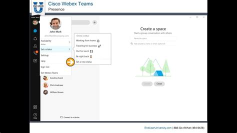 Cisco Webex Teams Presence Youtube