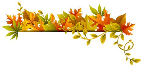Autumn Leaf Color Clip Art Fall Deco Transparent Picture Png Download