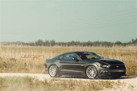 2015 Mustang Gt Magnetic Grey On Velgen Wheels Vmb6 Matte Silver 20x10