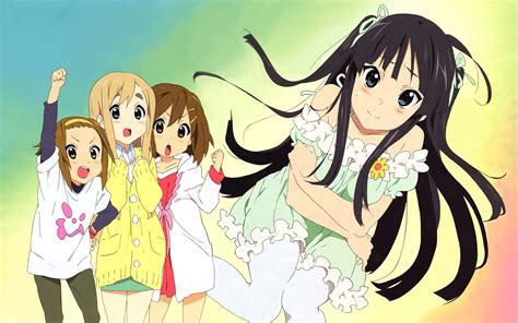 K On Anime Girls Akiyama Mio Hirasawa Yui Kotobuki Tsumugi