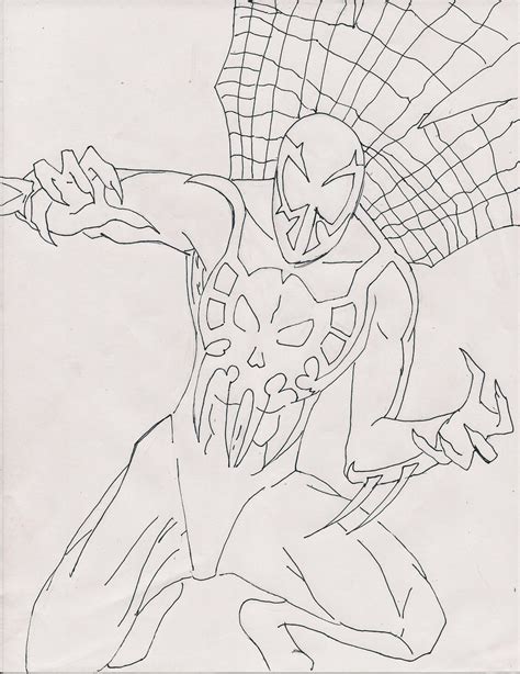 I wasnt trying to go for much detail and i was on. Spiderman 2099 A.D. by Kingchaos101 on DeviantArt