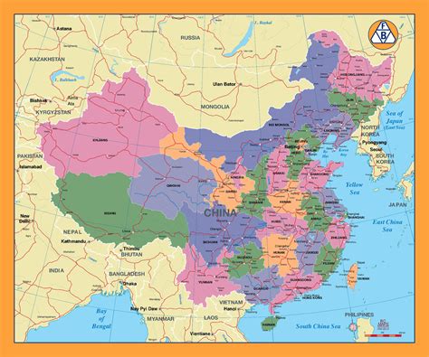 Map Of China And Major Cities Map Of World