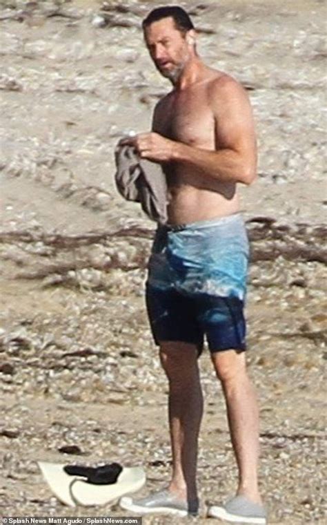 Hugh Jackman 51 Shows Off His Ripped Physique As He Goes For A Swim Hugh Jackman Jackman