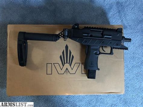 Armslist For Sale Iwi Uzi Pro With Tail Hook Brace 5 Mags