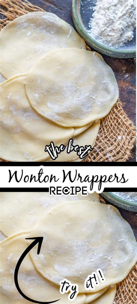 Best Homemade Wonton Wrappers Recipe Homemade Chinese Food Wonton