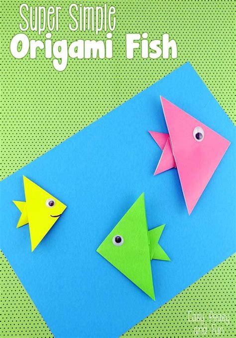 Easy Origami Fish Origami For Kids Easy Origami For Kids Origami