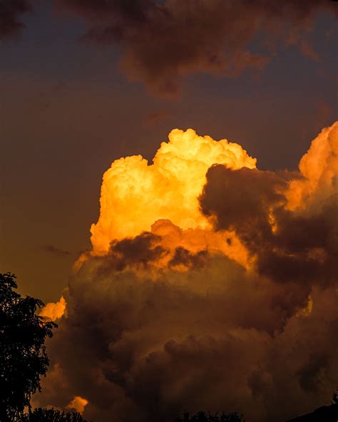 Golden Hour Clouds Photography Sky Aesthetic Cumulus Clouds