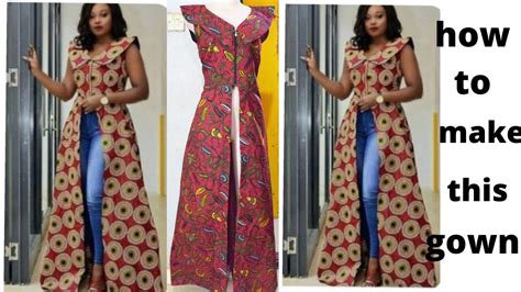 how to make this trendy after dress gown step by step it s simple youtube