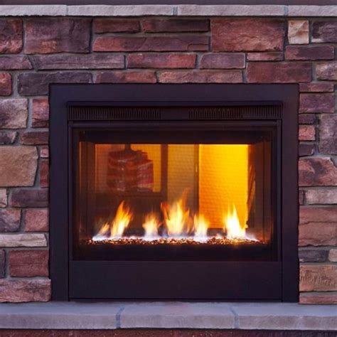 Majestic Twilight Modern Indooroutdoor Gas Fireplace Mountain Home