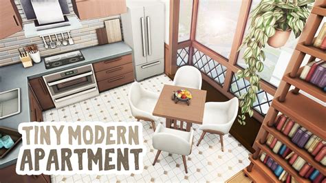 Tiny Modern Apartment The Sims 4 Apartment Renovation Speed Build