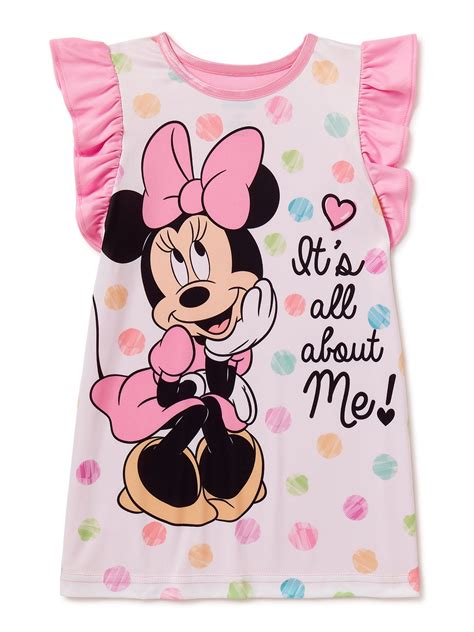 Toddler Girls Disney Minnie Mouse Nightgown Pinkwhite 2t