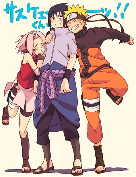Sakura Sasuke And Naruto Naruto ~ Team 7 Team Seven Pinterest