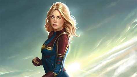 Download Superhero Captain Marvel Carol Danvers Wallpaper