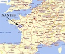 france: Map of Nantes City Area Pictures