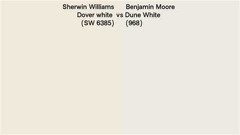 Sherwin Williams Dover White Sw 6385 Vs Benjamin Moore Dune White