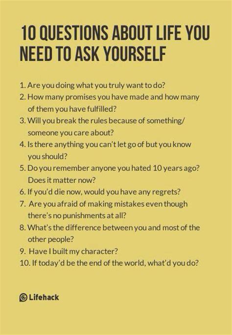 10 Questions About Life You Need To Ask Yourself Life Questions This
