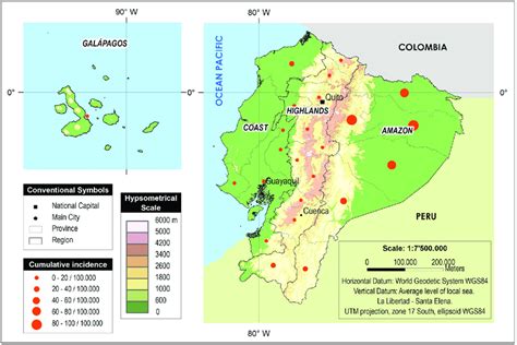 Map Of Ecuador Geographical Distribution Of The Ecuadorian Ministry Of Download Scientific