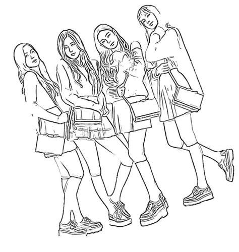 Blackpink Coloring Page Printable Coloring Page For Kids Coloring Home