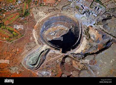 Aerial View Koffiefontein Diamond Mine Koffiefontein Free State