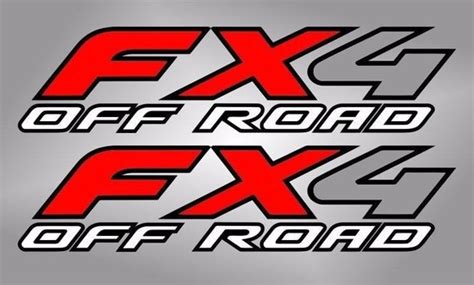 Pair 4x4 Off Road Fx4 Bed Decals Stickers Ford Truck T 13