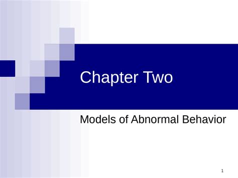 Models Of Abnormal Behavior Abnormal Psychology Psyc 011 Docsity