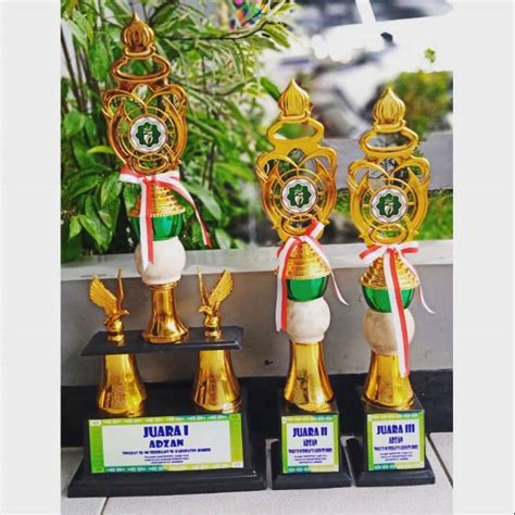 Piala Set juara 123 piala murah piala marmer | Shopee Indonesia