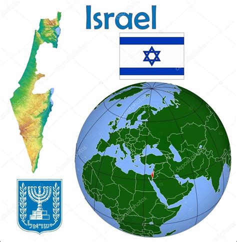 World Map With Israel