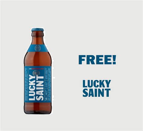 Freebie Free Lucky Saint Beer