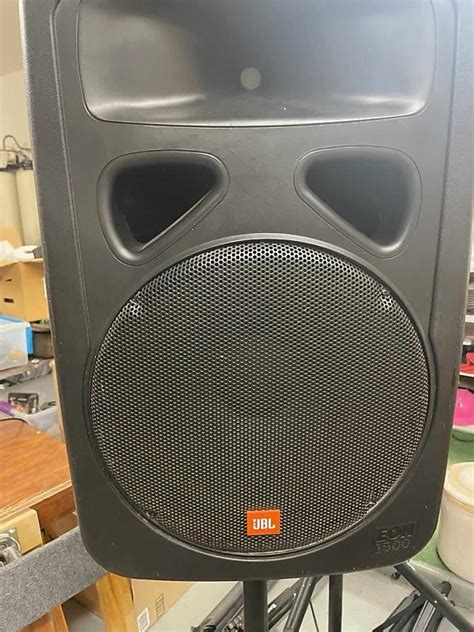 Jbl Eon 1500 2 Way Speakersstage Monitor And Stands Black Reverb