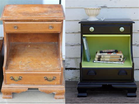 Before And After Upcycled Painted Furniture Cute Little Night Stand