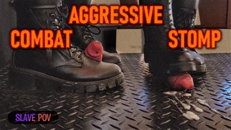 Aggressive Cbt Stomping In Black Leather Combat Boots And Outfit With Tamystarly Slave Pov