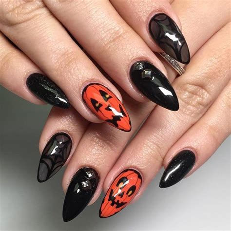 17 Halloween Manicures That Are Spookily Stylish Halloween Acrylic
